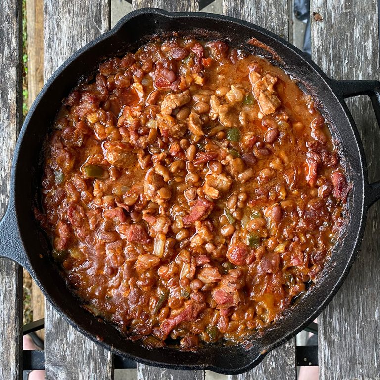 Easy Smoked Cowboy Beans