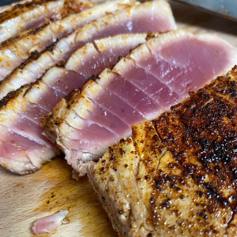 Simple Seared Tuna on the Grill