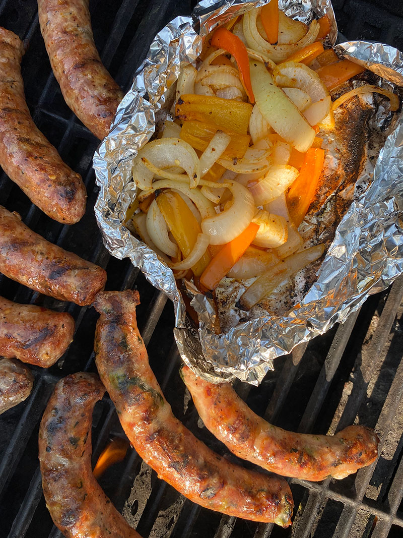 Sausage Peppers Grill