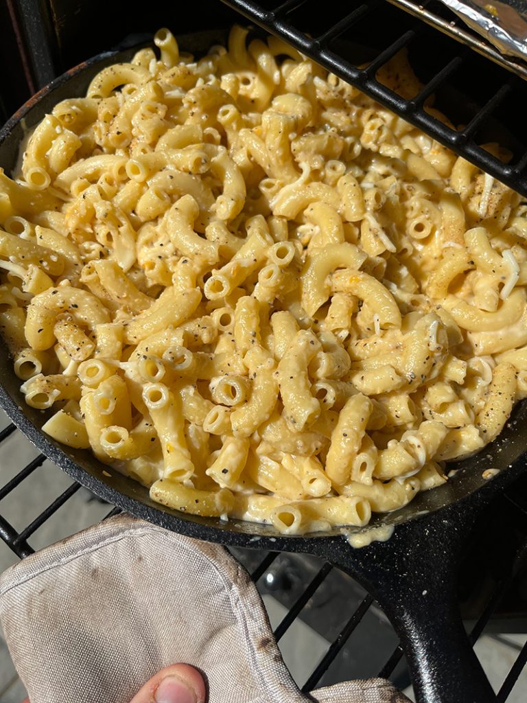 Mac and Cheese in Smoker