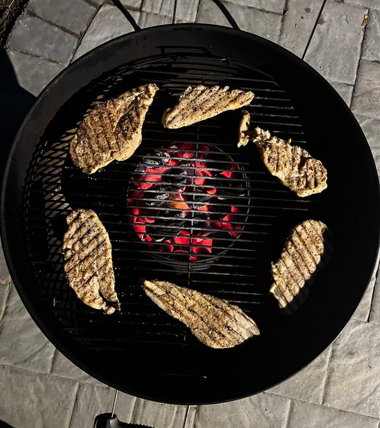 Charcoal Grilled Chicken Breasts